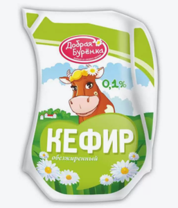 КЕФИР 0.1% 900МЛ ДОБРАЯ БУРЕНКА