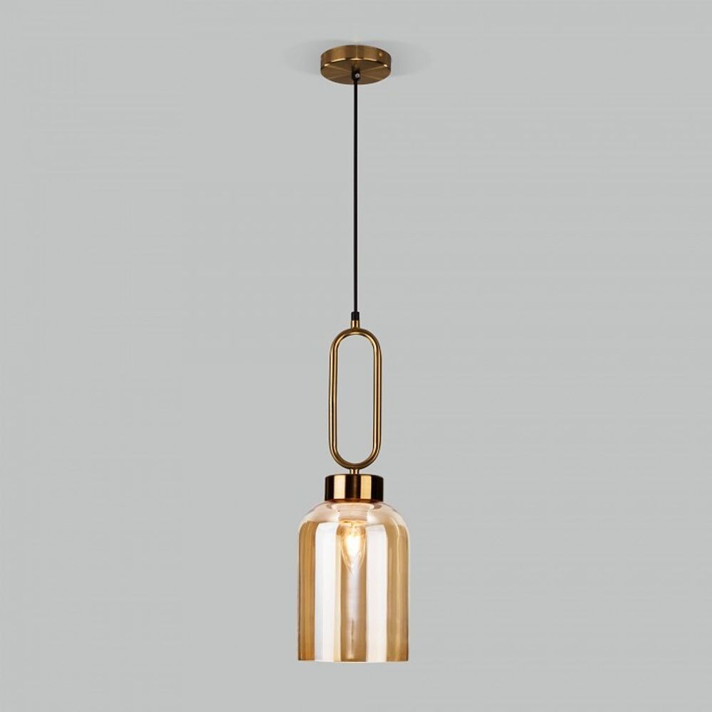 Подвесной светильник Eurosvet Flou 50229/1 янтарный