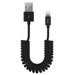 Дата-кабель USB - Lightning, витой, 1.5м, черный