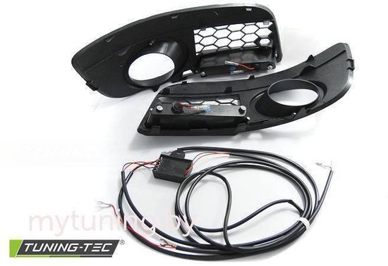 Дневные ходовые огни для Volkswagen Golf V GTI (03-09) Chrome с ПТФ