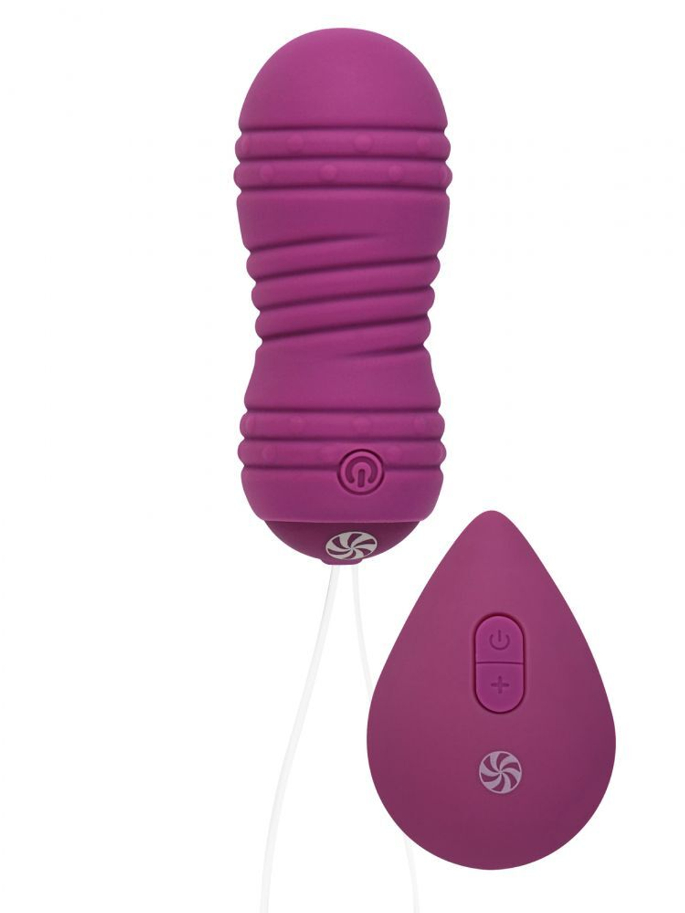 Фиолетовые вагинальные виброшарики с пультом ДУ Ray - 8,3 см.