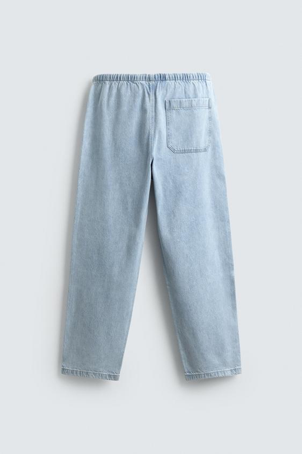 ZARA ЛЕГКИЕ ДЖИНСЫ-ДЖОГГЕРЫ, ВЫЦВЕТШИЙ СИНИЙ