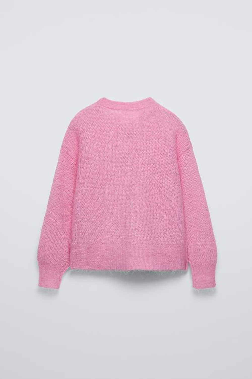 ZARA КАРДИГАН ИЗ СМЕСОВОЙ АЛЬПАКИ, РОЗОВЫЙ