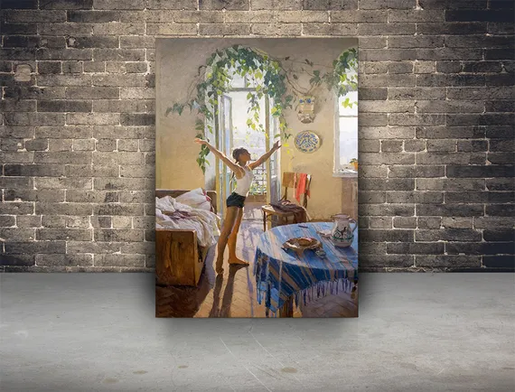 Репродукция "Татьяна Яблонская - Утро"