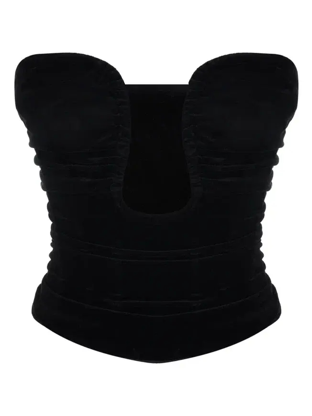 Корсет-сердце бархат, черный