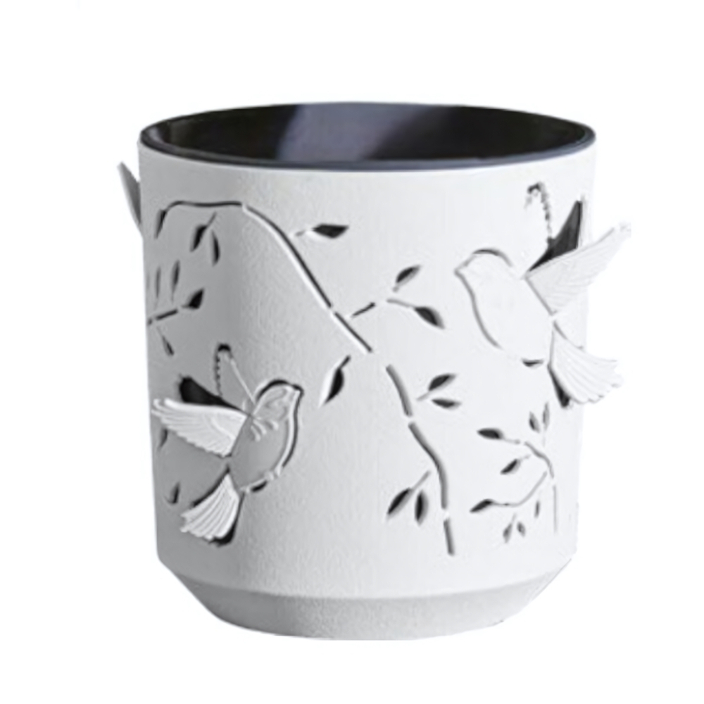 Кашпо "Колибри" (2,5л) Цв. Белый/Антрацит