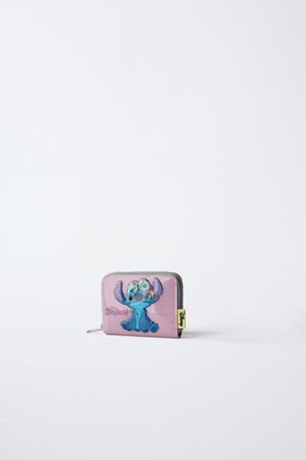 ZARA ВИНИЛОВЫЙ КОШЕЛЕК «ЛИЛО И СТИЧ» © DISNEY, ЗЕЛЕНЫЙ