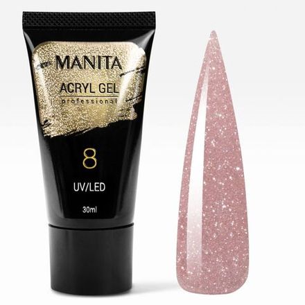 Manita Acryl Gel - Акригель для наращивания и укрепления ногтей 08, 30мл