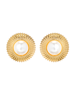 Серьги-винтаж, жемчуг, золото