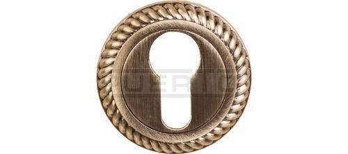 [ТОВАРА НЕТ В НАЛИЧИИ] Накладка круг на цилиндр Пуэрто ET AL 17, цвет бронза античная (гарантия - 12 месяцев)