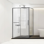 Душевой уголок Slim Soft VSR-1SS9012CLGM, 1200*900, вороненая сталь, стекло прозрачное, , шт