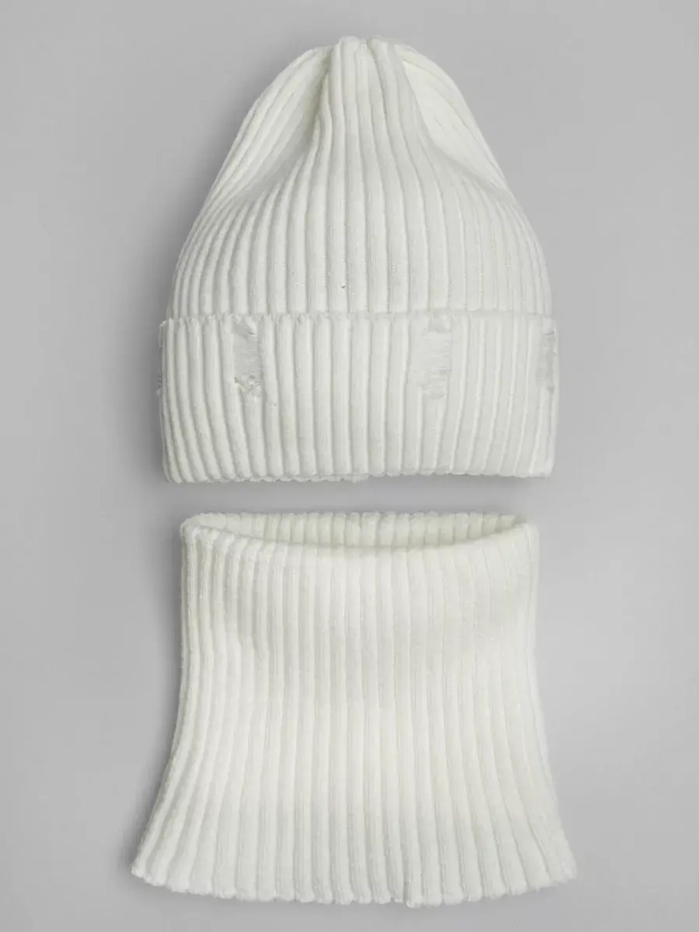 Шапка и снуд для девочки осенние