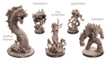 Завистливая буря Envious Tempest Миниатюры 32-56-75мм (Нет / 75mm / Charlotte the Snake Bust)