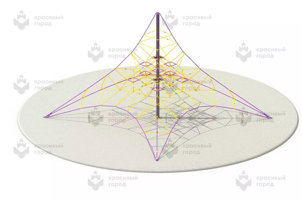 Пирамида канатная 8м