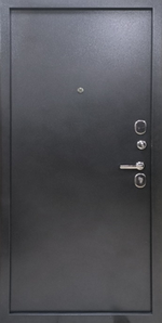 Входная дверь Метал-Метал Сотка Серебро: Размер 2050/860-960, открывание ЛЕВОЕ