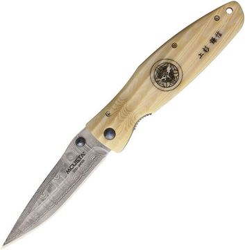 Складной нож Mcusta Uesugi Kenshin MC-0185D c клинком из стали VG-10, рукоять микарта