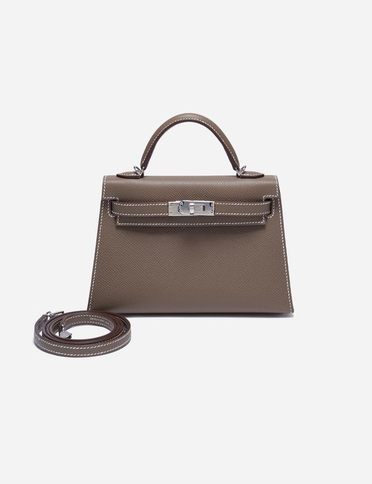 Сумка Hermes Epsom Mini Kelly 20 Palladium Hardware 