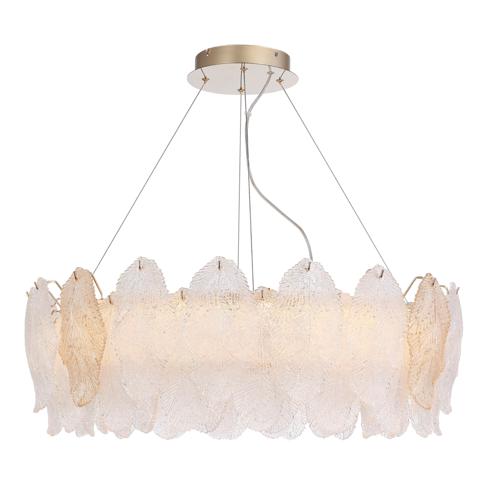 SL6135.223.01 Светильник подвесной ST-Luce золото/прозрачный, янтарный LED 1*56W 3000K LIGHTSOME