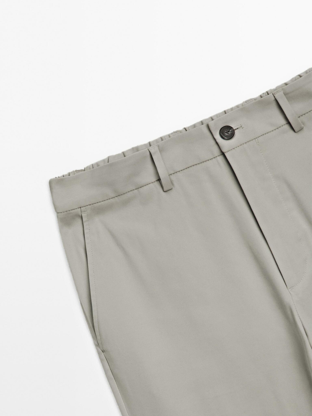 Massimo Dutti Джоггеры из смесового хлопка. серо-коричневый