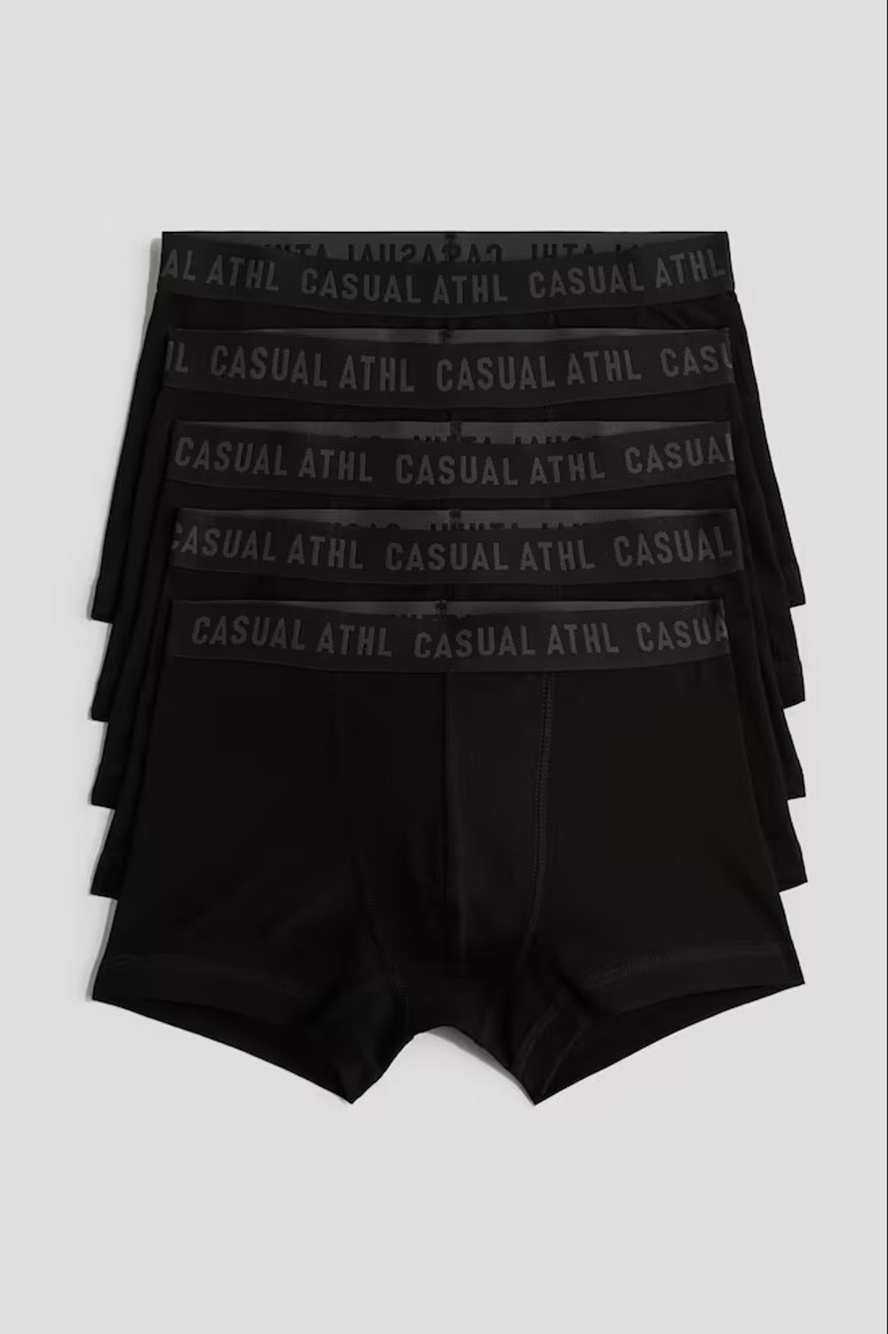 H&M Набор из пяти трусов-боксеров, черный