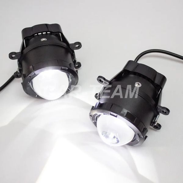 Противотуманные фары (ПТФ) "ZMB" WD-025 лазерные с Bi-LED модулем на Лада Веста, Гранта FL, Нива Урбан, X-Ray, Renault, Nissan, Ford, Opel, Mitsubishi - желтый/белый свет