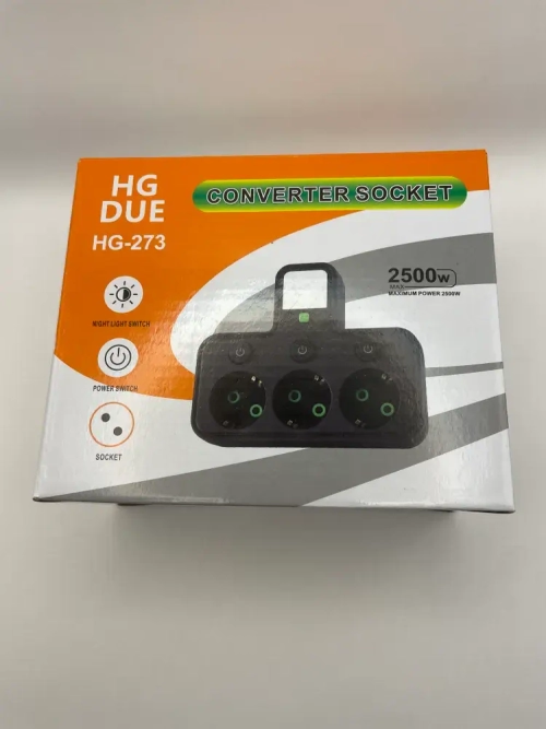 Разветвитель/Тройник, 3 розетки