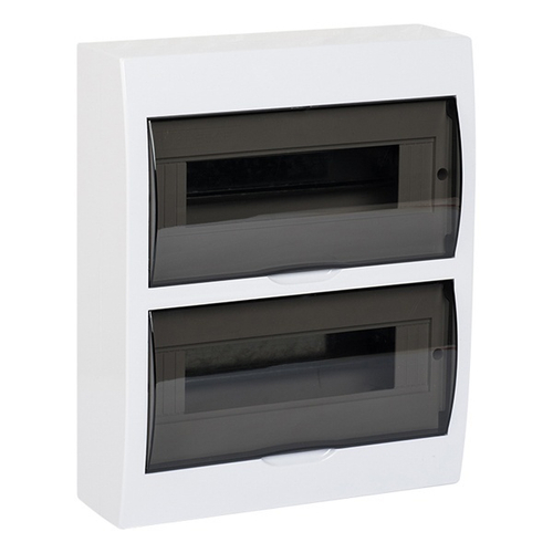 Щит распределительный навесной ЩРН-П-24 2х12 модулей пластик затемненная дверца IP41 EKF PROxima pb40-n-24