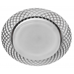 Встраиваемый светильник под лампу GX53 ЭРА KL 76 AL/WH/1 точечный белый