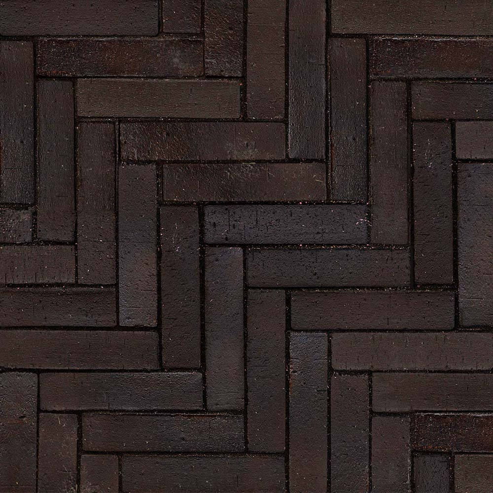 Клинкерная брусчатка Westerwaelder Klinker PK815 Schwarz-bunt Edelglanz, 290x90x71 мм