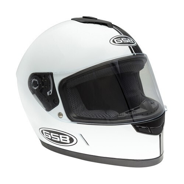 Шлем GSB G-349 BLACK WHITE