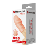 Телесная текстурированная насадка на пенис Becks - 8 см. (Цвет: телесный)