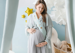 Лента для мамы (голубая) "Mom to be" 75 см.