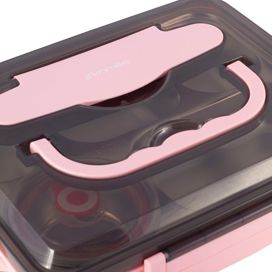 Ланч бокс 1000 мл. Kamille KM 2144 пластик, нержавеющая сталь