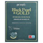 Petitfee, гидрогелевая маска для лица с черным жемчугом и золотом, 5 шт. по 32 г (1,12 унции)