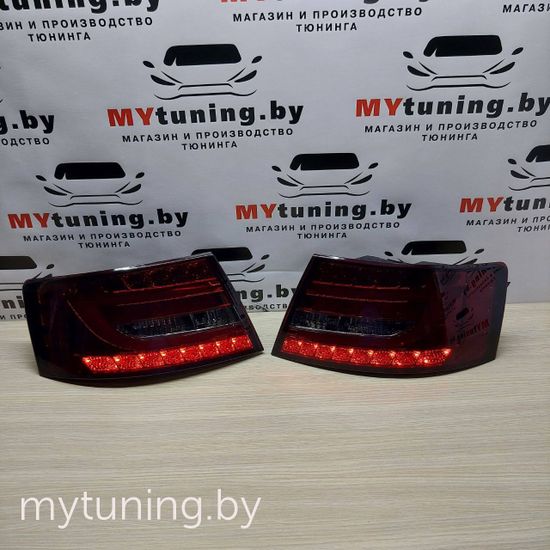 Задние фонари LED TAIL LIGHTS RED SMOKE для AUDI A6 C6 СЕДАН 04.04-08