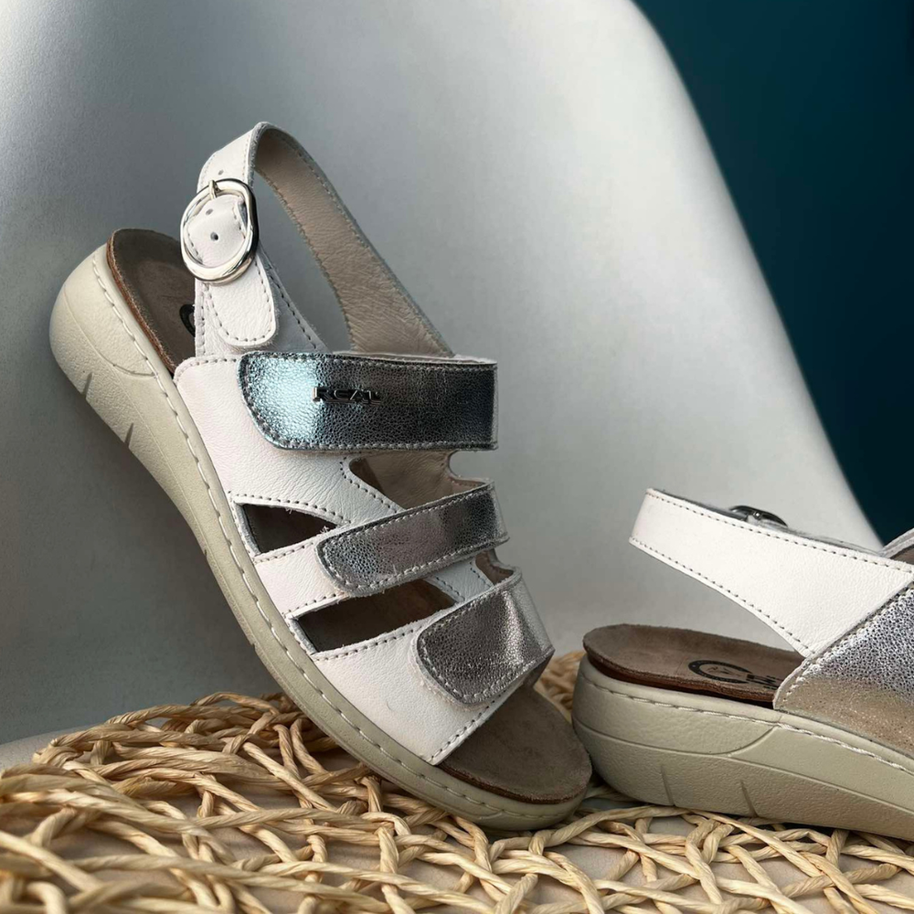 Ортопедические босоножки Real 404 Silver