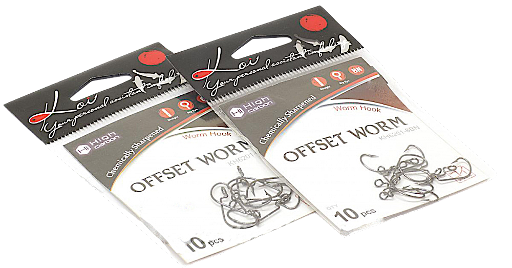 Крючок Офсетный KOI KH6201-3/0BN №3/0 10шт Offset Worm
