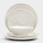 Сервиз обеденный мятый эффект на 6 персон 18 предметов фарфор