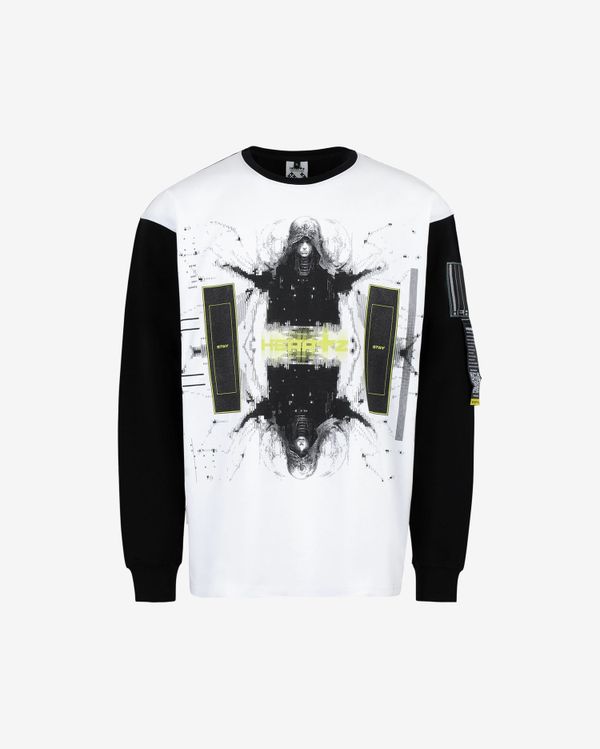 Лонгслив Runner Boxy Черно-белый - фото 1