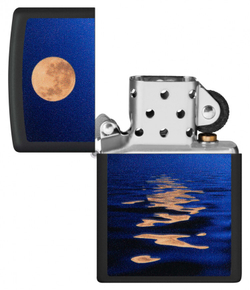 Зажигалка ZIPPO 49810 Full Moon Black Light Design