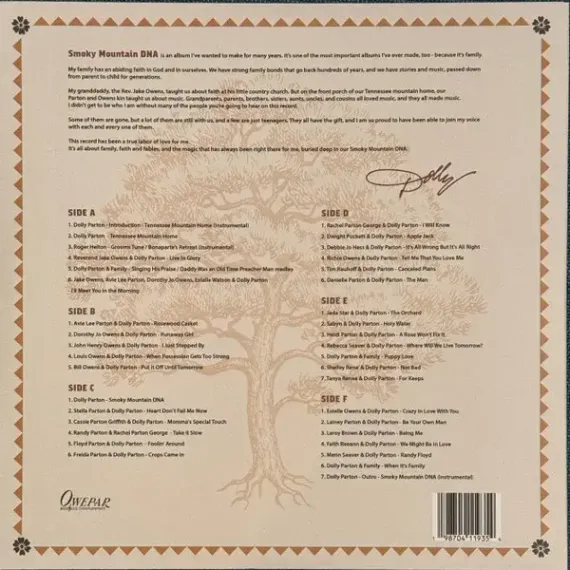 Dolly Parton - Smoky Mountain DNA: Family, Faith And Fables - Smoky Brown 3LP
