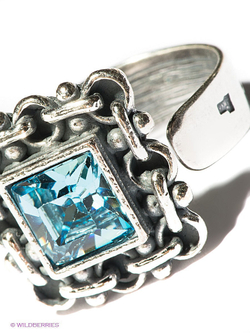 "Меган" кольцо в серебряном покрытии из коллекции "Форсаж" от Jenavi