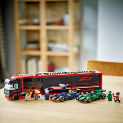 OUTLET LEGO City - F1 Грузовик с болидами RB20 и AMR24 F1 60445
