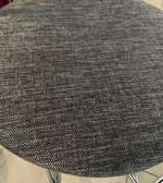 Стул Трио Барный каркас хром рогожка серая