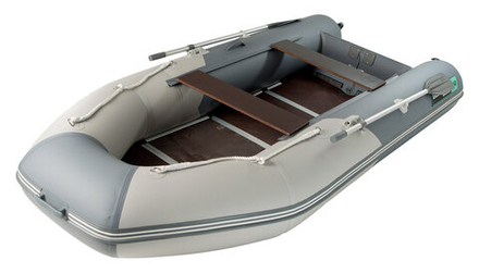 Надувная лодка GLADIATOR A340TK светло-темносерый