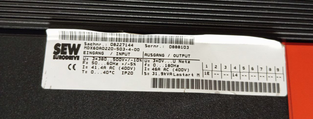 SEW Eurodrive MDX61B0220-503-4-00 +MDX60A0220-503-4-00 б/у