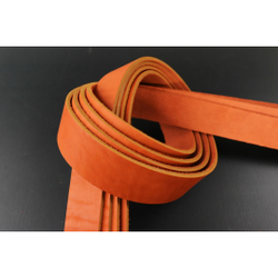 Ременная заготовка Рыжая гладкая 4мм+⠀⠀