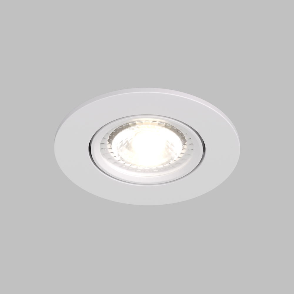 DK3020-WH Встраиваемый светильник, IP 20, 10 Вт, GU5.3, LED, белый, пластик
