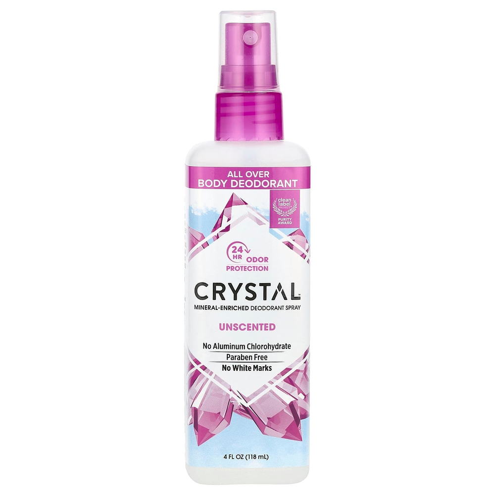 CRYSTAL, Минеральный аэрозольный дезодорант, без запаха, 118 мл