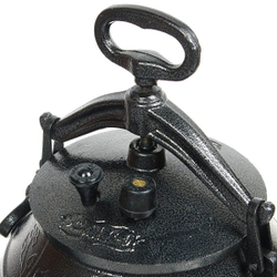 Казан афганский алюминий, 10 л, с крыш, с ручками, чер, ach10